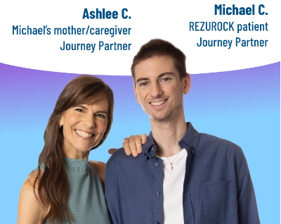 A man and woman standing next to each other